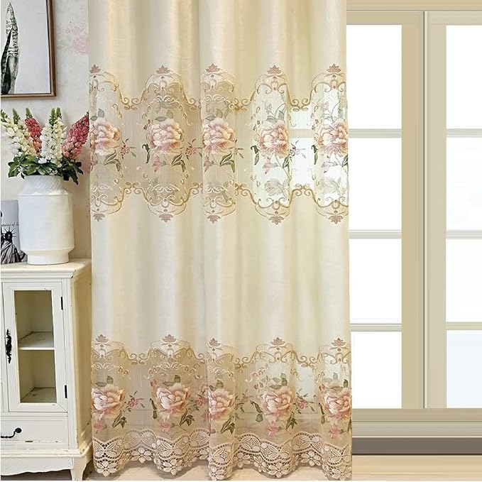 Luxury Embroidered Cloth Curtain 84 inch Length - Image 2
