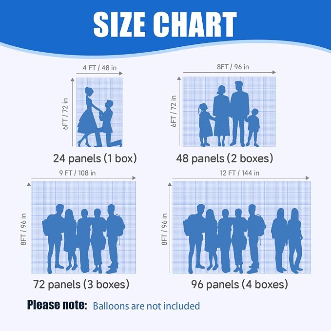 Ozikutech 24 Pcs Gold Shimmer Wall Backdrop Panels - Image 3