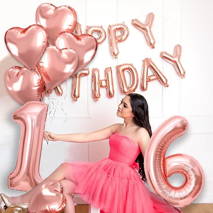 40 inch Rose Gold Birthday Decorations - Image 6