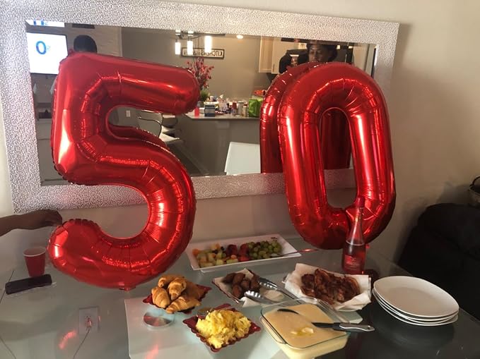 Number Balloons Red 2 Balloon 40 Inch - Image 5