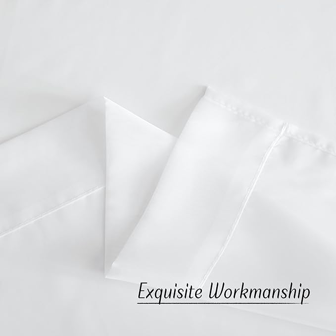 NICETOWN White Sheer Curtains & Drapes 96 inches Long - Image 6