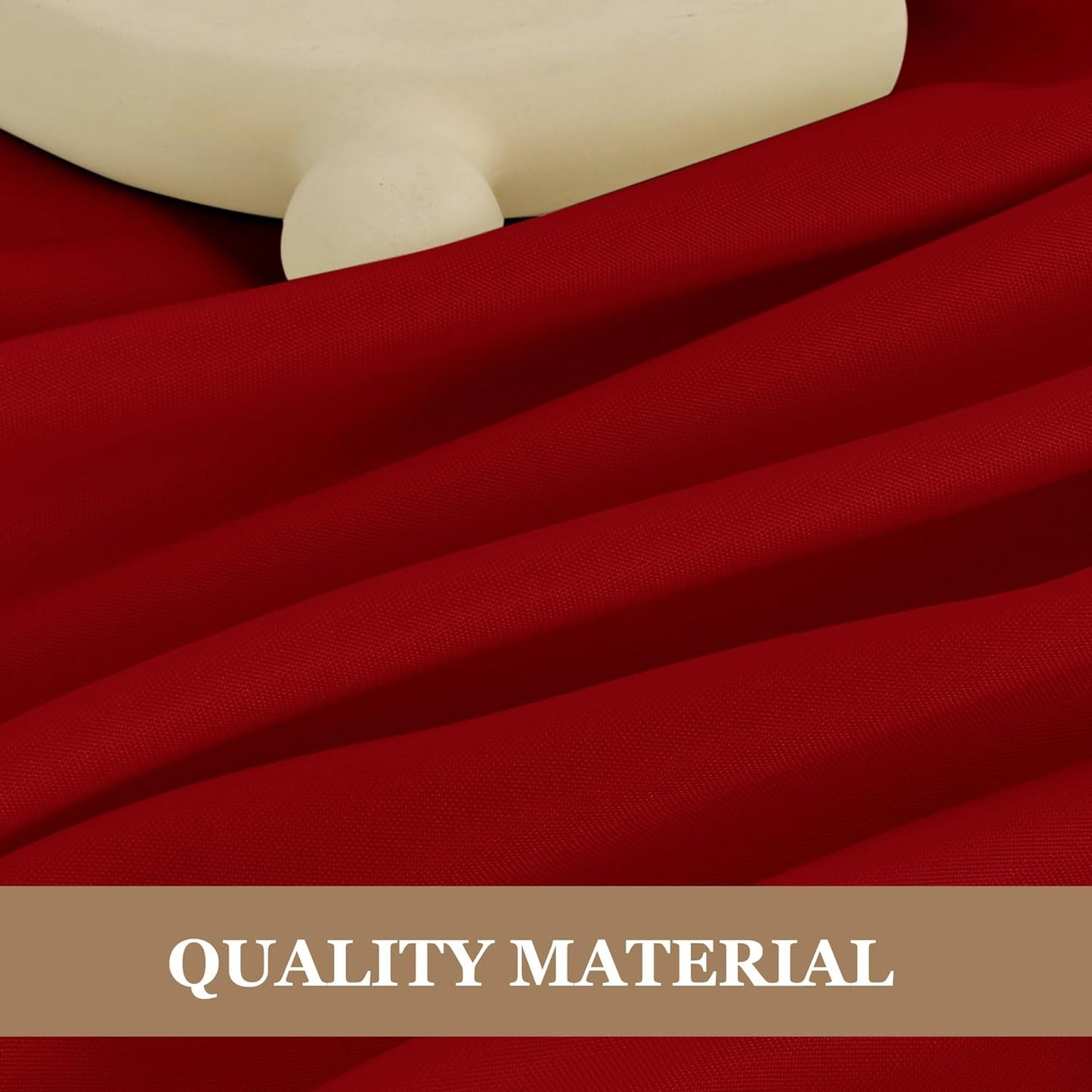 Fitable 6 Pack Red Round Tablecloths - 120 Inches in Diameter - Stain Resistant and Washable Table Clothes, Polyester Fabric Table Covers for Wedding, Party, Banquet, Formal Events