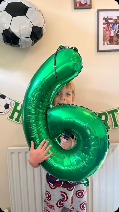 40 Inch Green Number 4 Balloon Birthday Party Decorations - Image 3