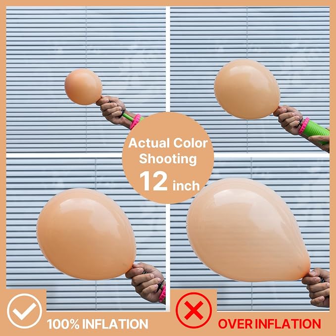PartyWoo Nude Balloons 100pcs Apricot Fall Neutral Color 5 Inch | Balloons - Image 5