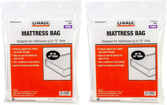 U-Haul Twin Mattress Bags for Moving, and Renovation Protection by U-Haul