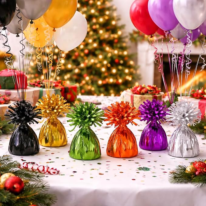 ROYALHOUSE Metallic Wrapped Balloon Weights - Image 8
