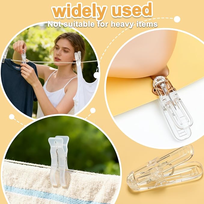 10 Pack 3.5" Clips for Balloon Arch, Decoration and Backdrop Fixed | Transparent - Image 5