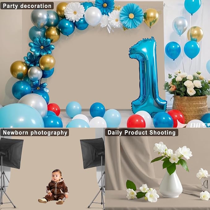 Beige Photography Backdrop for Photoshoot, 8x10 FT | Versatile Studio Photo - Image 5