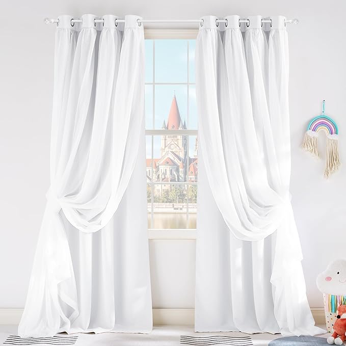 PONY DANCE Pure White Curtains by PONYDANCE