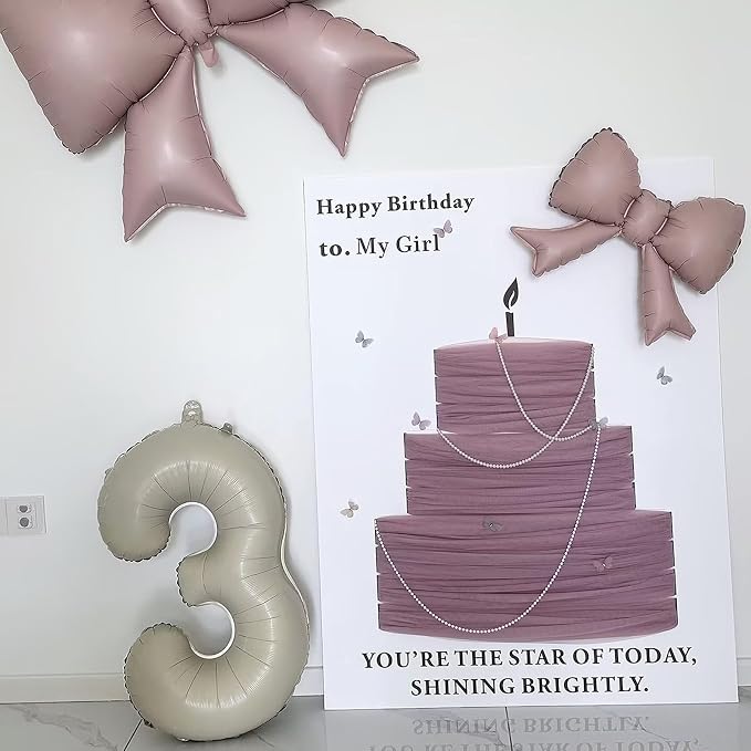 40 Inch Beige Number 2 Foil Balloon - Image 3
