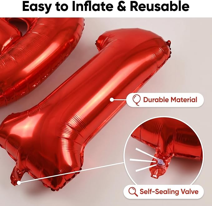 Number 18 Balloon Foil Mylar Balloons - Image 6