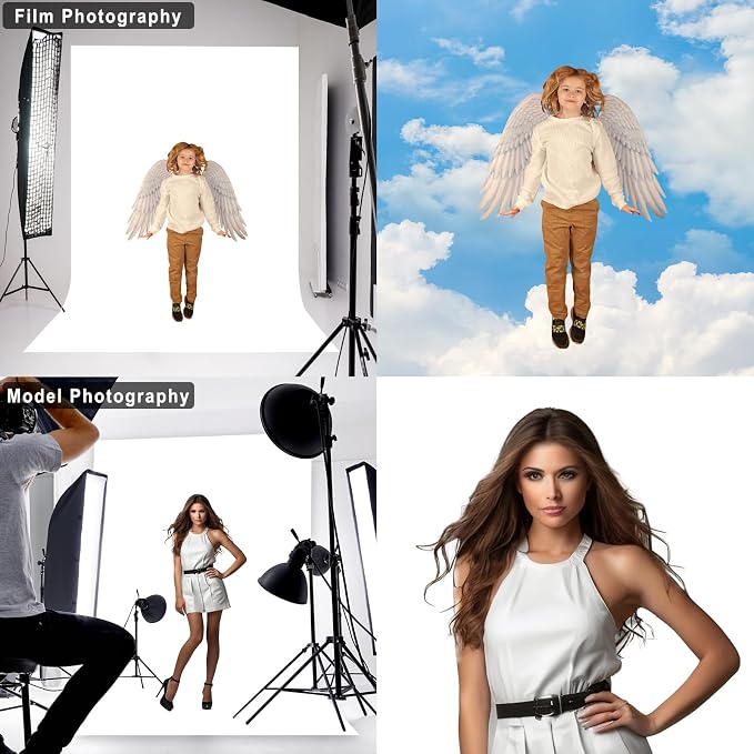 White Photography Backdrop for Photoshoot, 5x7 FT | Versatile Studio Photo - Image 3