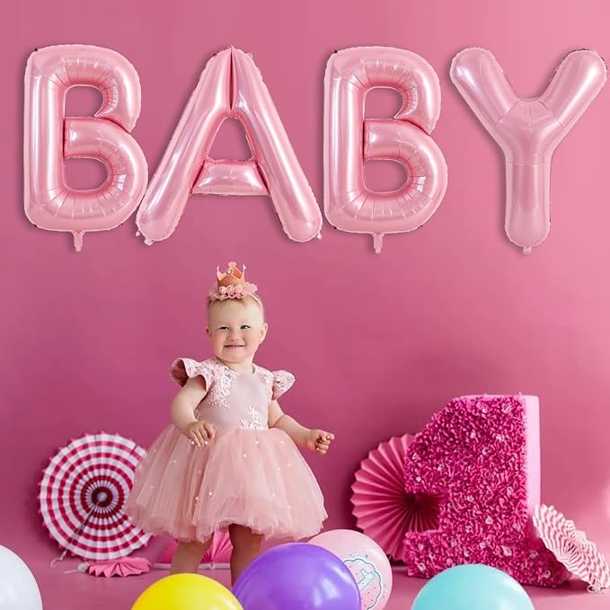 TONIFUL 40 Inch Large Pink Letter A Balloons Giant Foil Mylar Alphabet Balloon - Image 4