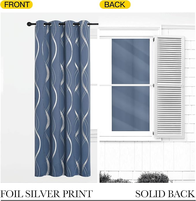 NICETOWN Blackout Short Curtains Panels - Image 6
