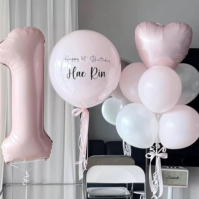 40 Inch Pink Number 7 Foil Balloon - Image 5