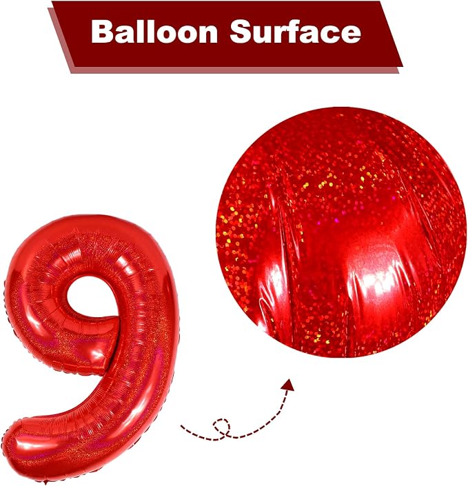 Laser Red 7 Balloon - Image 7
