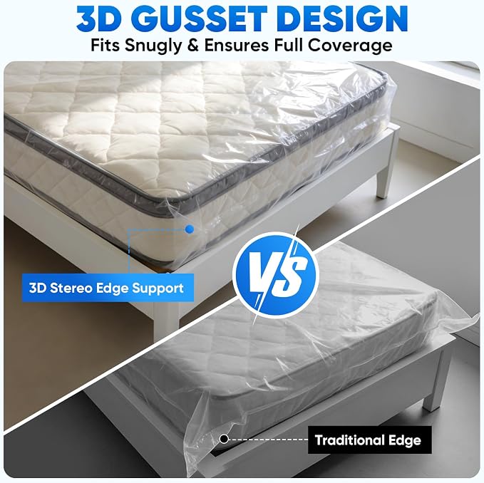 TICONN 1PK Plastic Mattress Bag - Image 6