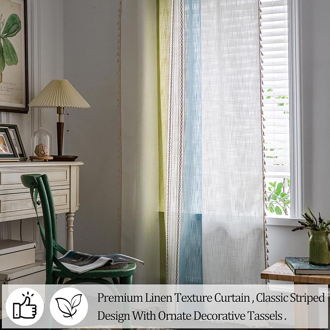 Sutuo Home Boho Curtains 72 inch Length - Image 4