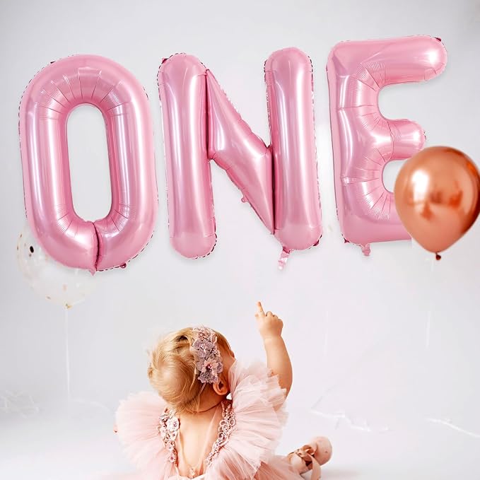 TONIFUL 40 Inch Large Pink Letter O Balloons Giant Foil Mylar Alphabet Balloon - Image 5