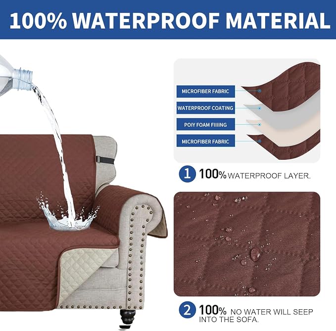 XINEAGE Oversized Sofa Cover Waterproof Couch Covers - Image 5
