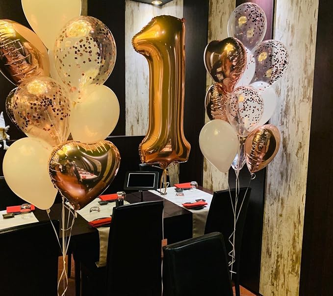 Gold Number 12 Balloon 40 Inch, 12th Birthday Party Decorations Men Women | - Image 2