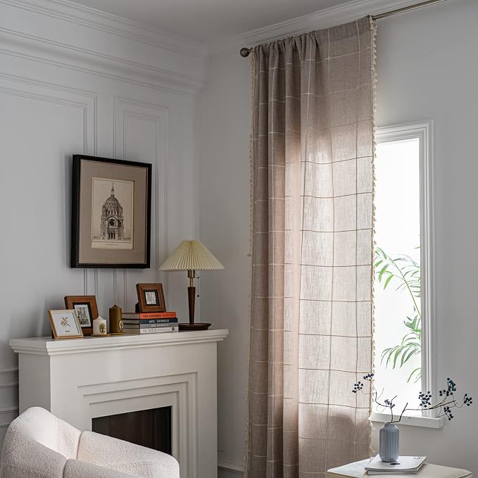 Sutuo Home Boho Curtain for Bedroom 84 Inch Length, Light Filtering Country - Image 6