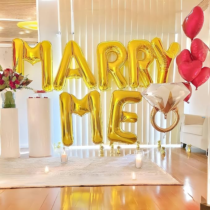 40 Inch Foil Letter Balloon, Big Alphabet R Word, Large Self Inflating Gold - Image 4