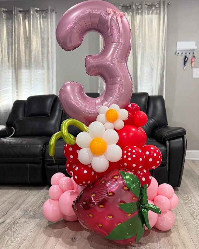 19 Balloon - Pastel Pink Birthday Number Balloons, 40 Inch Decorations | Pastel - Image 4