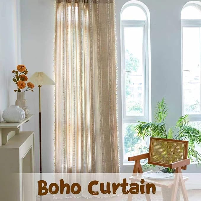 Sutuo Home Boho Curtains for Bedroom Living Room Patio 108 Inches Long - Image 7