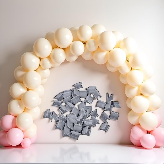 100 Pcs Transparent Balloon V-shaped Clip Plastic V-shaped Balloon Clip Wedding - Image 6