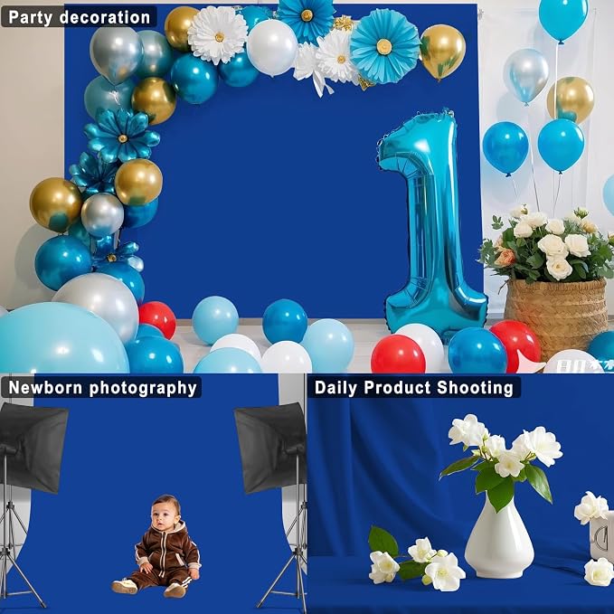 Royal Blue Photography Backdrop - Image 6