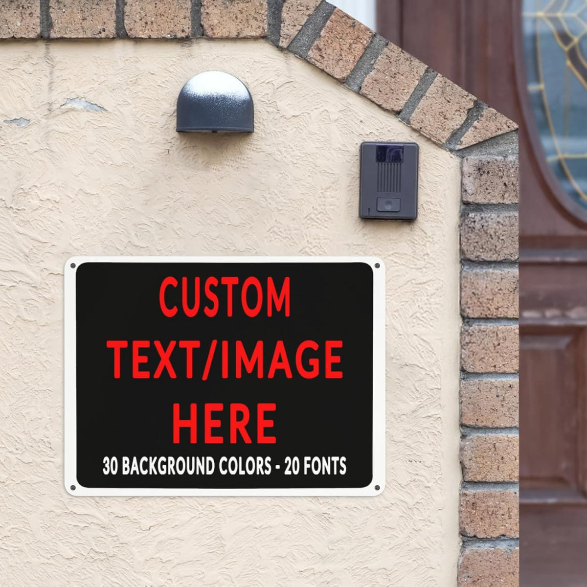 Custom Sign Personalized Custom Metal Sign, Customize For Office, Business, Workplace, Office, Home, Delivery Signs 12x16
