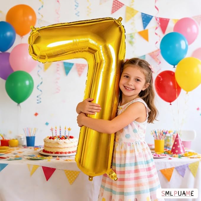 40 Inch Gold Number 70 Balloons, 70th Birthday Party Decorations | Large Self - Image 4