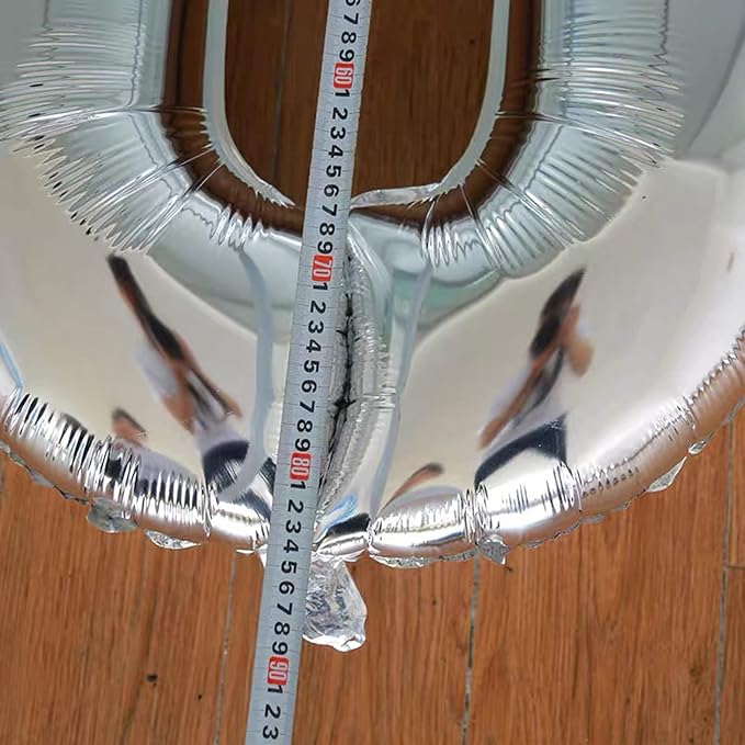 Silver 18 Number Balloons Big Giant Jumbo Large Number 18 Foil Mylar Balloons - Image 5