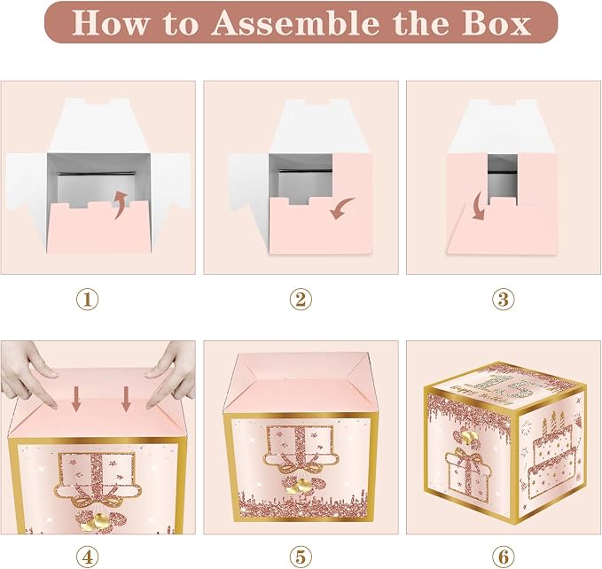 Guiruiy 3Pcs 15th Birthday Decorations Balloon Gift Boxes - Image 6