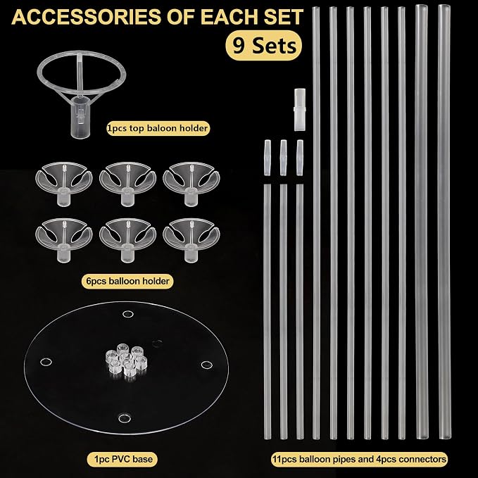 10 Sets Balloon Stand Kit, Balloon Sticks Holder - Image 3