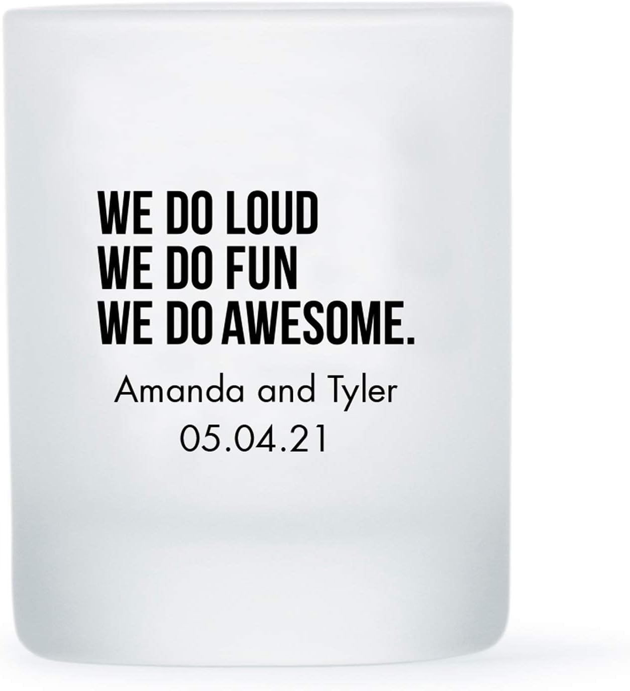 WEDDINGSTAR Personalized 3oz Frosted Shot Glass Customizable Full Color Print - 96 pack
