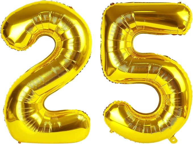 Numbers 23 Balloon 40Inch Gold Balloons by Argthjy