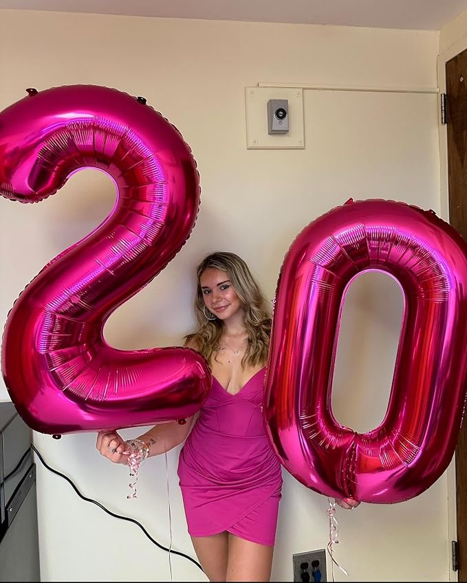 Hot Pink 20 Balloon - Image 2