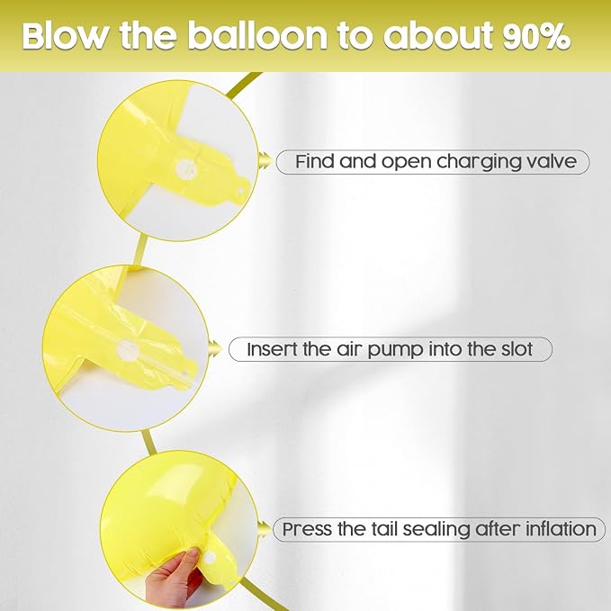 8 Balloon - Macaron Yellow Birthday Number Balloons, 40 Inch Decorations | - Image 6