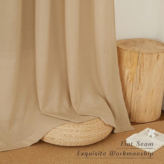 NICETOWN Linen Curtains 96 inches Long - Image 6