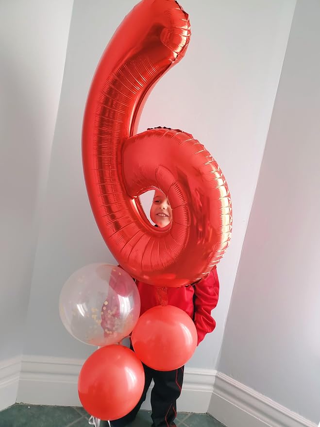 Balloons Number 40 Inch Red 0 Balloon - Image 3