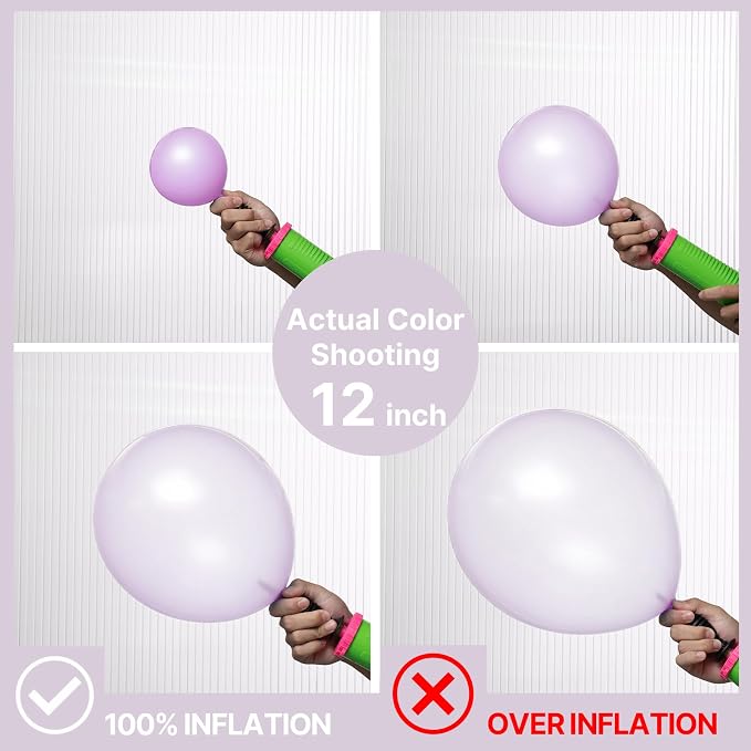 PartyWoo Pearl Lavender Balloons 140pcs Pearl Light Pastel Purple Lilac | - Image 3