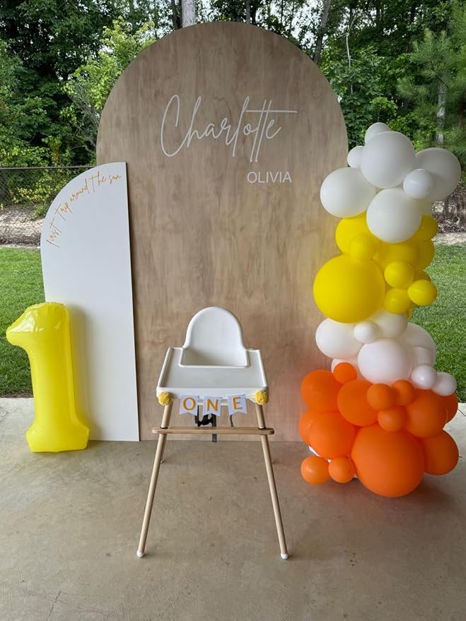 1 Balloon Number 40 Inch Yellow Balloons - Image 2