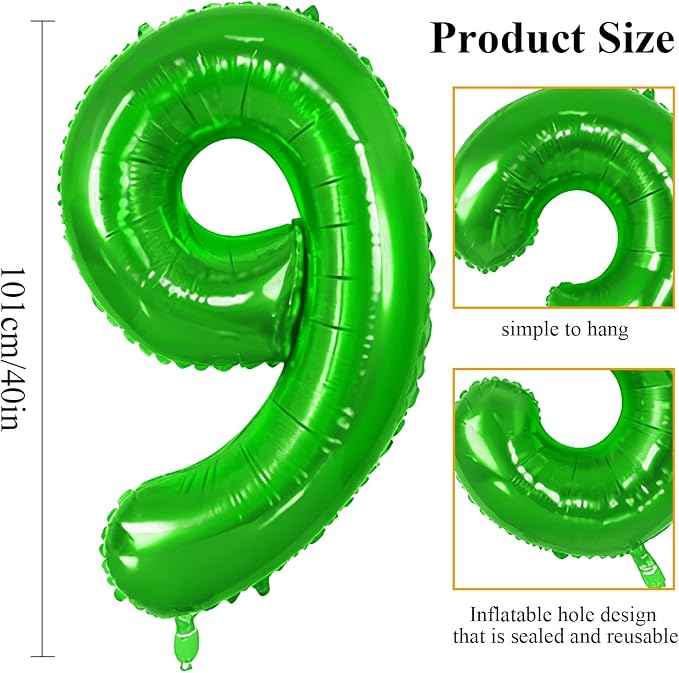 Number 39 Balloons for 39th Birthday Party Decorations, 0-100 Large No.39 - Image 2