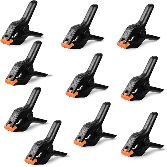 3.5 Inch Spring Clamps for Balloon Arch, 10 Pack Backdrop Clips Heavy Duty | by FEFU