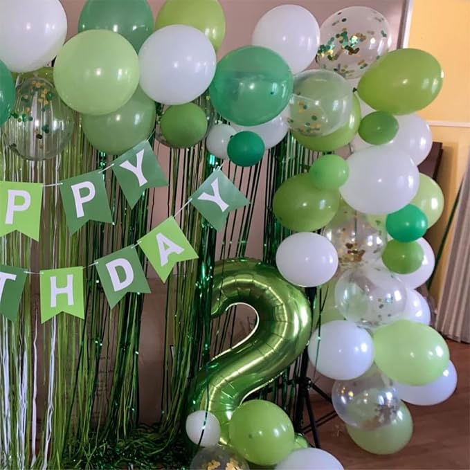 Green Number Balloons, 40inch Large Number 6 Foil Mylar Helium Balloons - Image 8