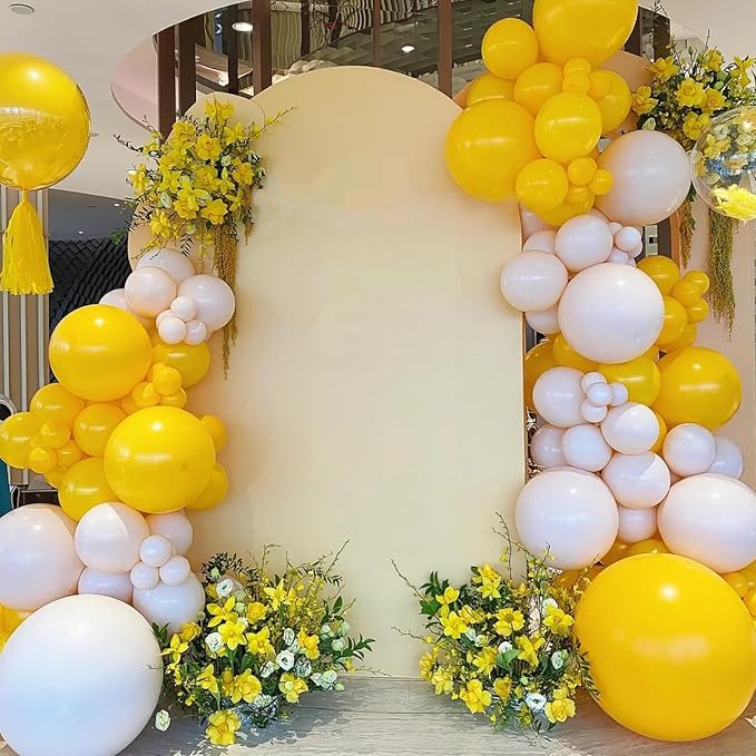 Voircoloria 105pcs Lemon Yellow Party Latex Balloons, 12inch | - Image 5