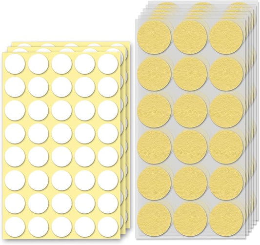 120Pcs Clear Adhesive Dots & Masking Tapes, 20mm/0.79" Sticky Double Sided Dots by Unknown