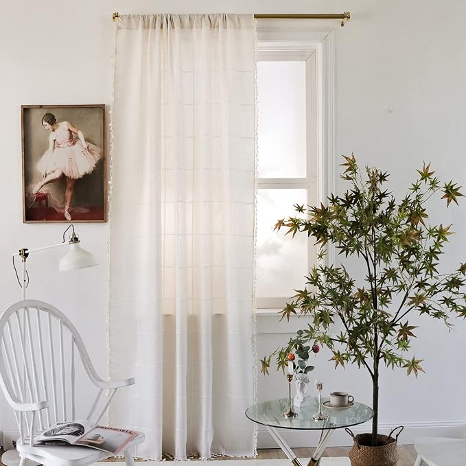 Sutuo Home Boho Curtain for Bedroom 84 Inch Length, Light Filtering Country - Image 7
